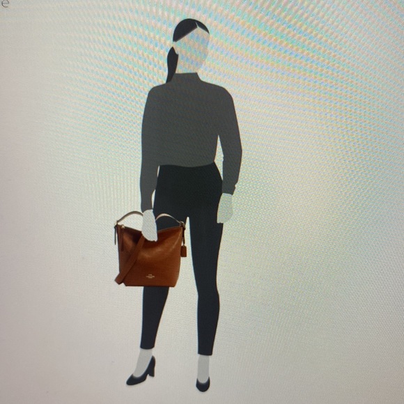 HP🎉 COACH Val Duffle, Shoulder or Crossbody, Redwood Brown, Pebble Leather, NWT - Picture 15 of 15